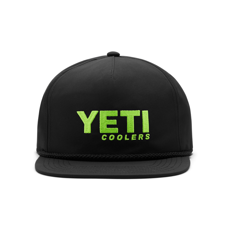YETI Coolers Flat Brim Rope Hat Green
