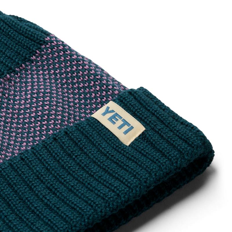 YETI® Pom Beanie Teal/Purple
