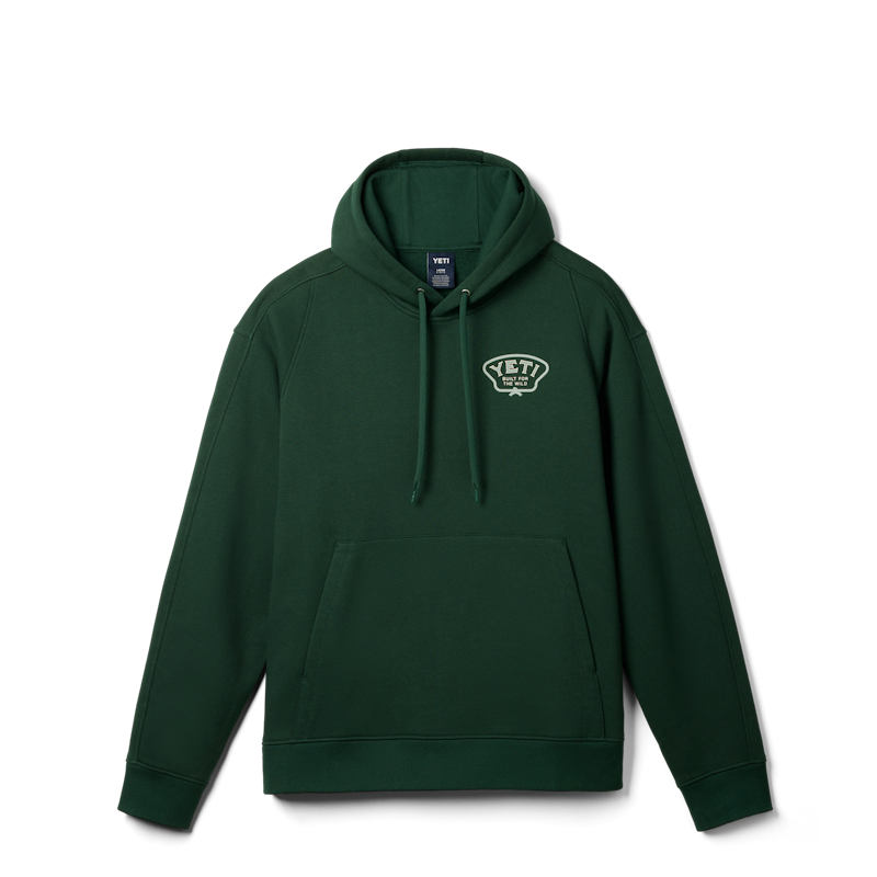 YETI® Heritage Badge Fleece Hoodie Dark Forest