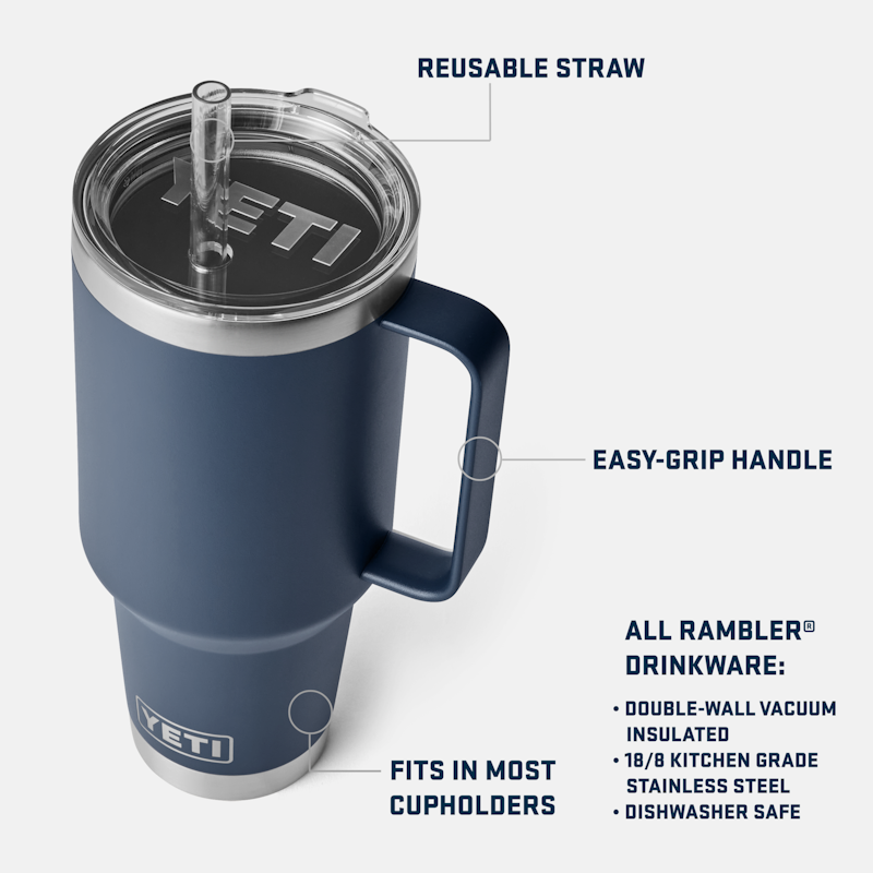 Rambler® 42 oz Straw Mug Firefly Yellow