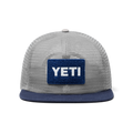 YETI® Velcro Badge Flat Brim Mesh Hat Gray/Navy